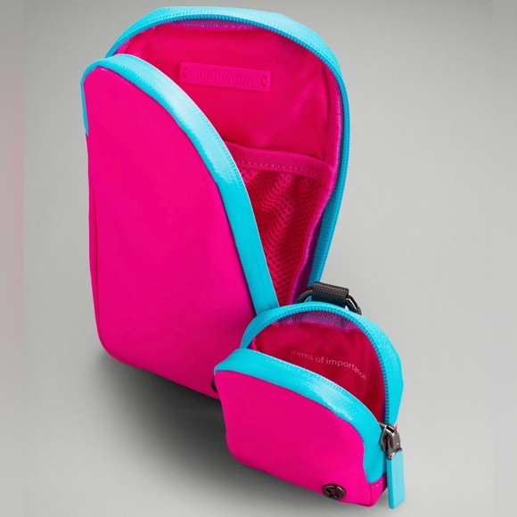 NWOT Modular Phone Crossbody Bag, Sonic Pink/Blue/Black - Picture 5 of 10